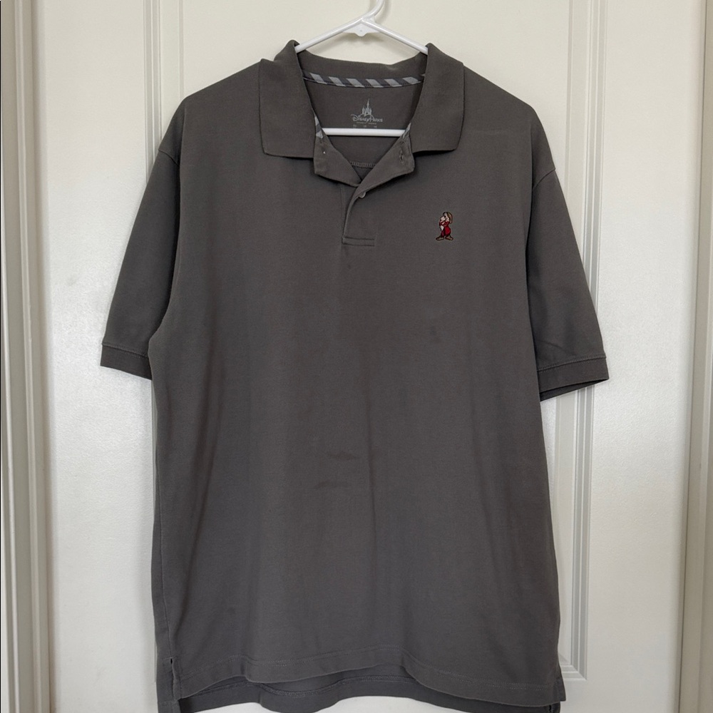 Disney Men's Gray Polo Shirt